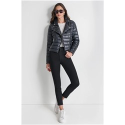 MOTO STYLE PUFFER JACKET