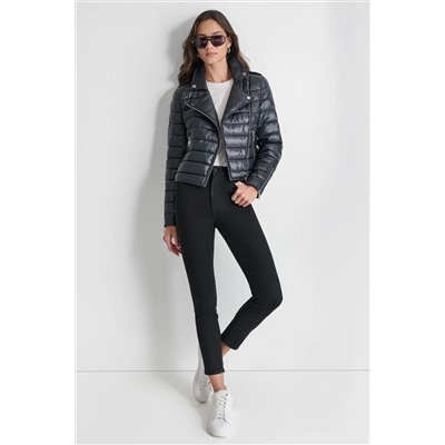 MOTO STYLE PUFFER JACKET