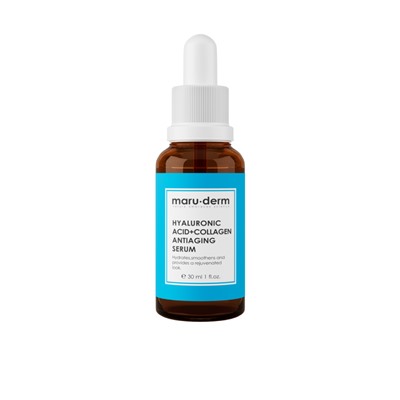 [MARU.DERM] Сыворотка для лица ГИАЛУРОНОВАЯ КИСЛОТА Hyaluronic Acid + Collagen AntiAging Serum, 30 мл