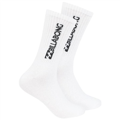 Billabong Unisex Crew Tennis Socken 3 Paar weiß BG-01 CREW