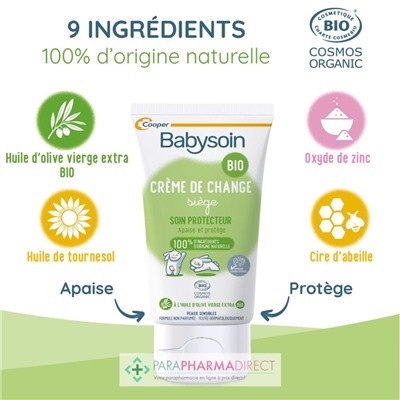 Babysoin Crème de Change Soin Protecteur 75g