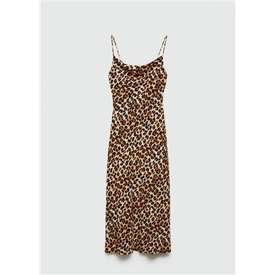 Vestido largo leopardo