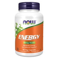 NOW Energy Заряд Энергии, Стимулятор Метаболизма - 90 капсул