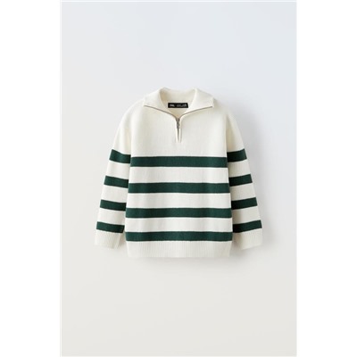 STRIPED KNIT SWEATER