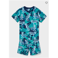 Shorty-Pyjama - Bio-Baumwolle - 2 teilig