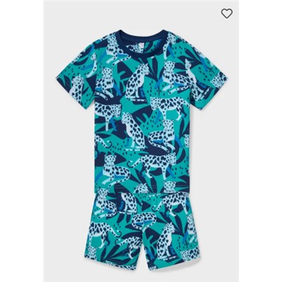 Shorty-Pyjama - Bio-Baumwolle - 2 teilig