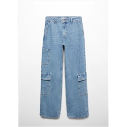 Jeans loose cargo bolsillos