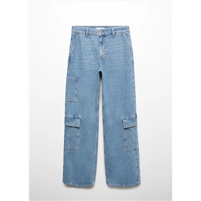 Jeans loose cargo bolsillos