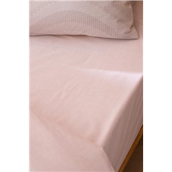 Suivre King Size %100 Pamuk Ranforce Baskılı Nevresim Takımı - Pudra