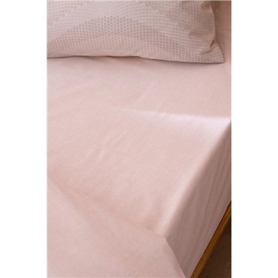 Suivre King Size %100 Pamuk Ranforce Baskılı Nevresim Takımı - Pudra