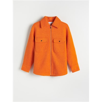 Hemdjacke aus Wollmischung