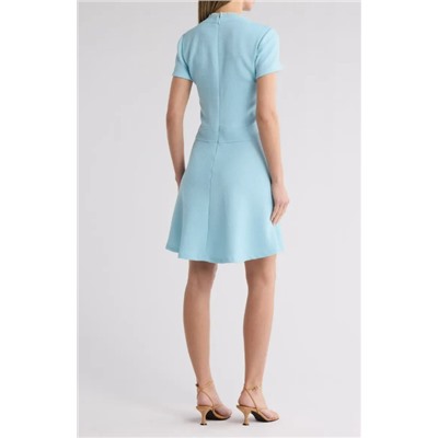 Short Sleeve Hopsack Weave Dress Tommy Hilfiger