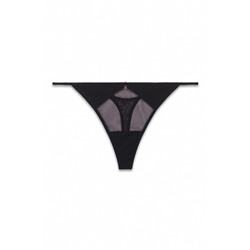 Tanga tul microfibra negro