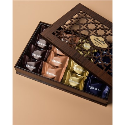 Конфеты из пишмание "Hajabdollah" Фруктовое ассорти 500 гр 1/5 (резная шкатулка), шт