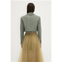Chaqueta de lana Caqui