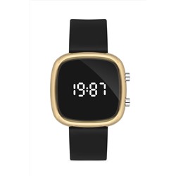 Aqua Di Polo 1987, Siyah Silikon Dijital Led Unisex Kol Saati Apwr032702