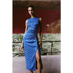 JACQUARD MIDI DRESS