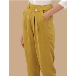 Yeşil Havuç Fit Kumaş Pantolon