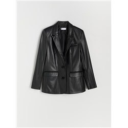 Blazer aus Kunstleder