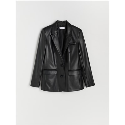 Blazer aus Kunstleder