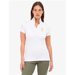 USPA METALLIC PRINT POLO SHIRT