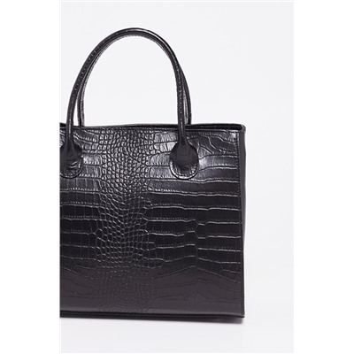 Bolso de piel Fame Negro