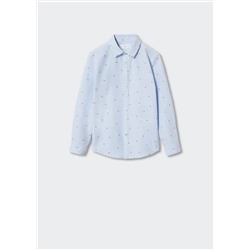 Camisa estampada algodón -  Niño | MANGO OUTLET España
