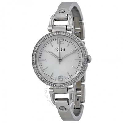 FOSSIL Georgia Glitz Silver Dial Ladies Watch