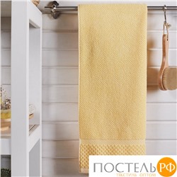 11012 Полотенце DO&CO махр. жаккард 50*90 (1шт.) SEVAKIN жёлтый