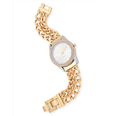 LADIES CLASSIC GOLD LINK BRACELET WATCH