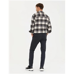 Lacivert Slim Fit Kanvas Pantolon