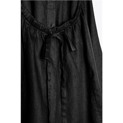 ZW COLLECTION 100% LINEN HALTER DRESS