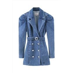 Vestido de tubo vaquero Azul claro