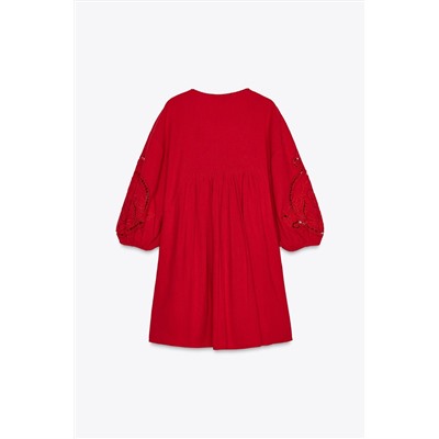 ZW COLLECTION EMBROIDERED SHORT DRESS