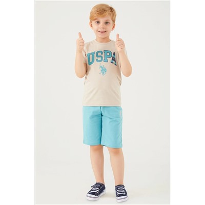 Erkek Çocuk Krem Pijama Takımı