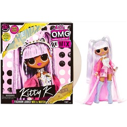 L.O.L. Surprise! O.M.G. Remix Kitty K Fashion Doll – 25 Surprises with Music