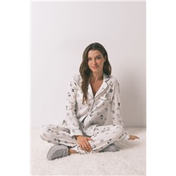 Pijama camisero 100% algodón Snoopy