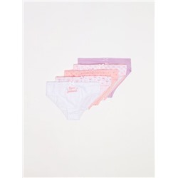 PACK OF 5 PAIRS OF PRINTED CLASSIC BRIEFS.