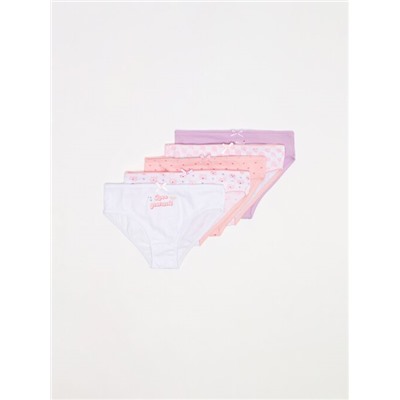PACK OF 5 PAIRS OF PRINTED CLASSIC BRIEFS.