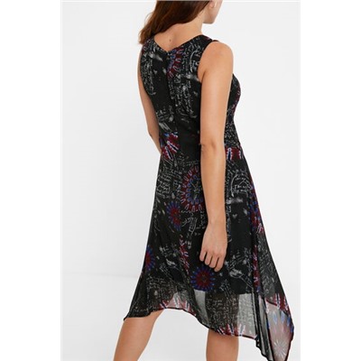 Vestido asimétrico viscosa
