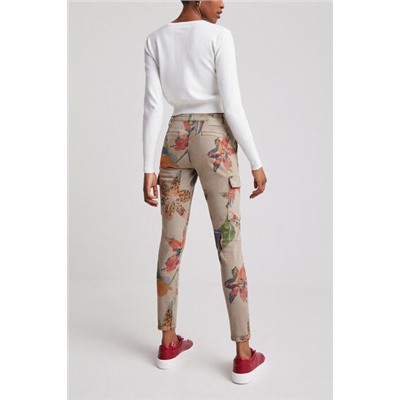 Pantalón cargo camoflower