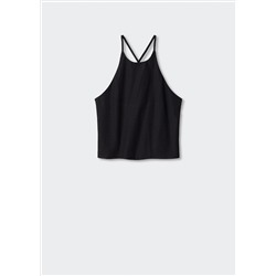 Top punto cuello halter