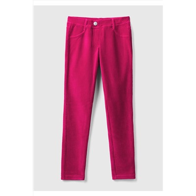 United Colors of BenettonKız Çocuk Fuşya Kadife Jegging