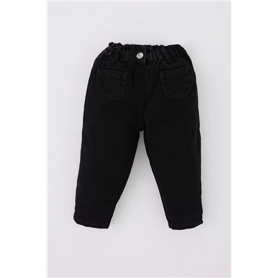 Defacto Kız Bebek Penye Astarlı Jean Pantolon Y3799A222WN