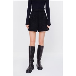 Short de lana Negro