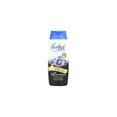 Шампунь с мотыльковым горошком для блеска темных волос Feather 340 мл / Feather Nature Clean & Care Black & Shine Shampoo 340 ml