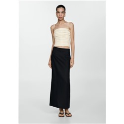 Top bandeau drapeado