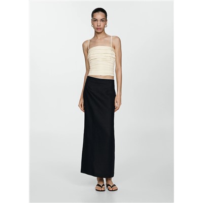 Top bandeau drapeado