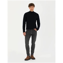 Lacivert Slim Fit Kazak