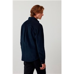 Sobrecamisa de terciopelo Azul marino